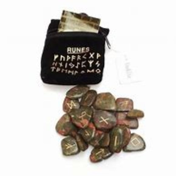 Other - Unakite  Runes Stones set
